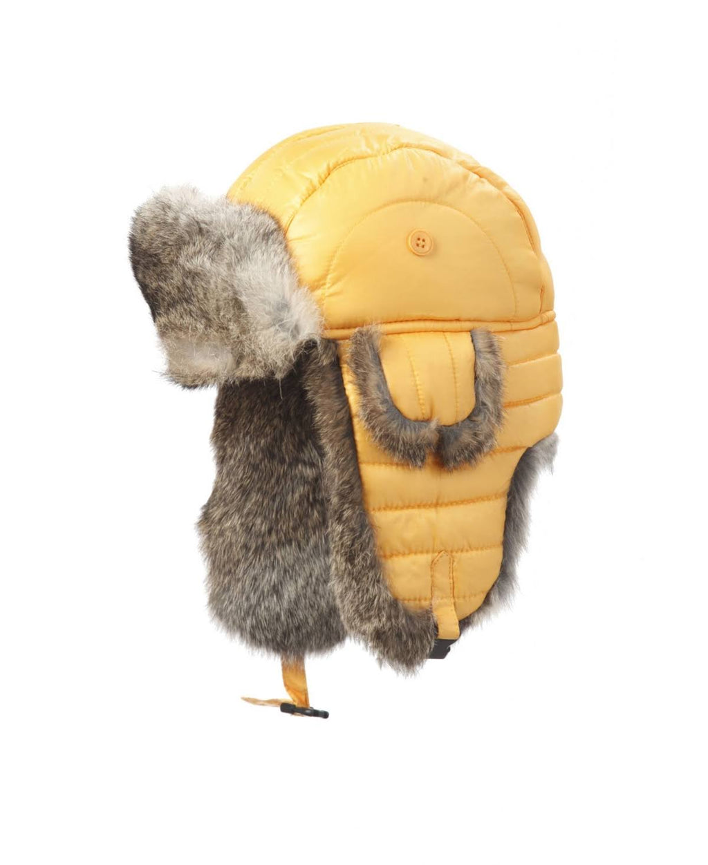 Yellow Natural Nylon Shell Aviator Hat O318423