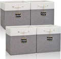 11x11 Fabric Storage Cubes with Cotton Handles O475338