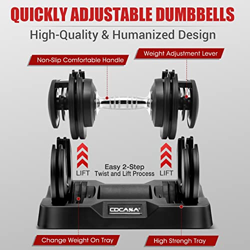 Adjustable 25lb/55lb Dumbbell Set V37437