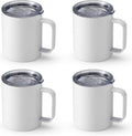 12 Oz Stainless Steel Double Wall Insulated Mug Set, 4 Pack Q371