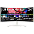 34 inch Smart Curved Monitor QHD 1440p UltraWide Screen White U140