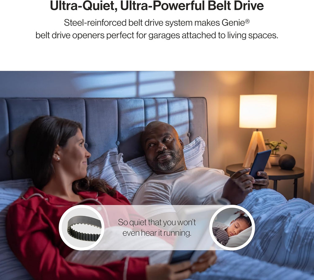 Smart Garage Door Opener with WiFi and Battery Backup, Black/White H64278