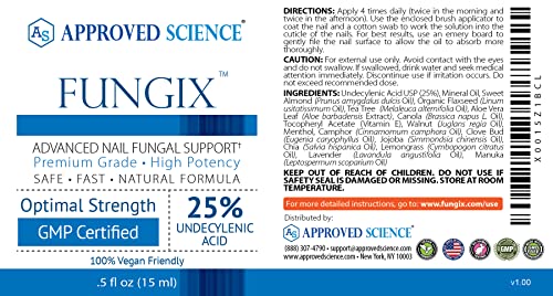Nail Fungus Formula with Tea Tree Oil, 25% Undecylenic Acid, Vitamin E D397835