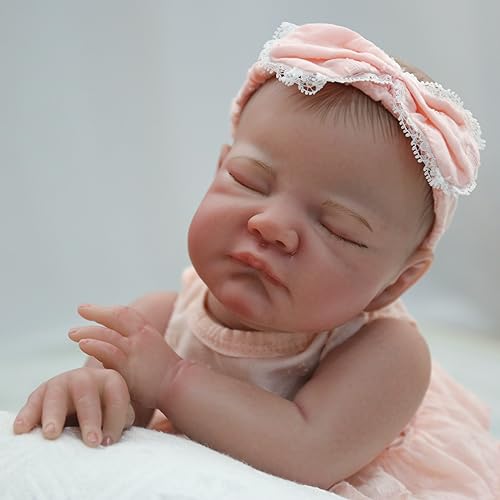 20 Inch Lifelike Reborn Baby Doll with Soft Weighted Cloth Body J3861