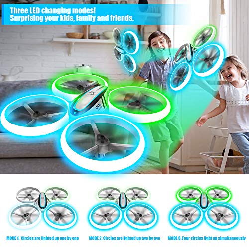 720P HD FPV Camera RC Drone with LED Light, 2 Batteries and Remote Control R788