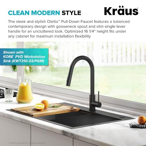 Spot Free Stainless Steel Single-Handle Touch Kitchen Sink Faucet with Pull Down Sprayer U312