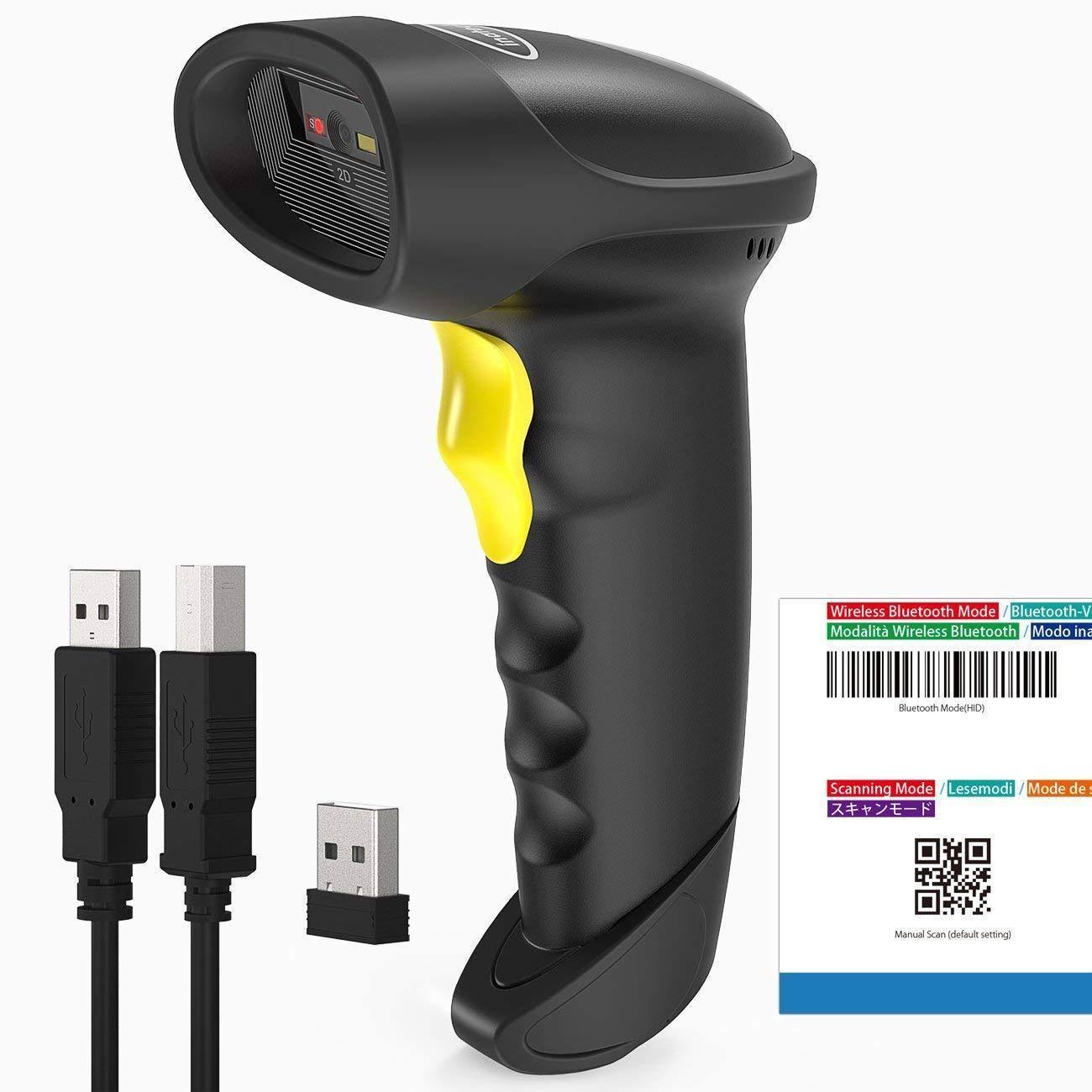 Black Wireless Bluetooth Barcode Scanner A48778