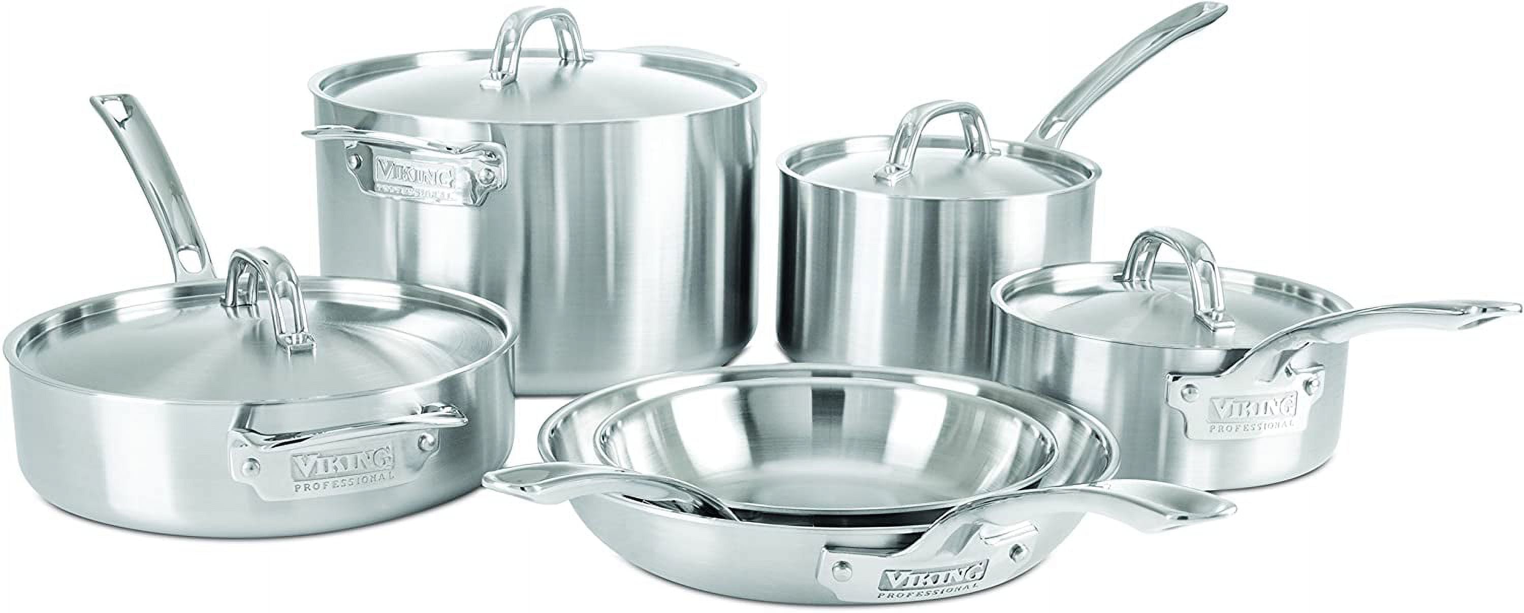 5-Ply Stainless Steel Cookware Set 10 Piece G463