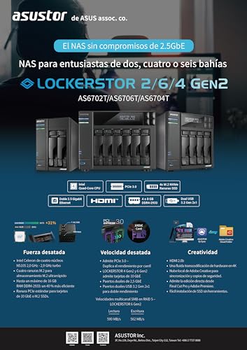 4-Bay NAS Quad-Core 2.0GHz Processor 4GB DDR4 RAM L8324