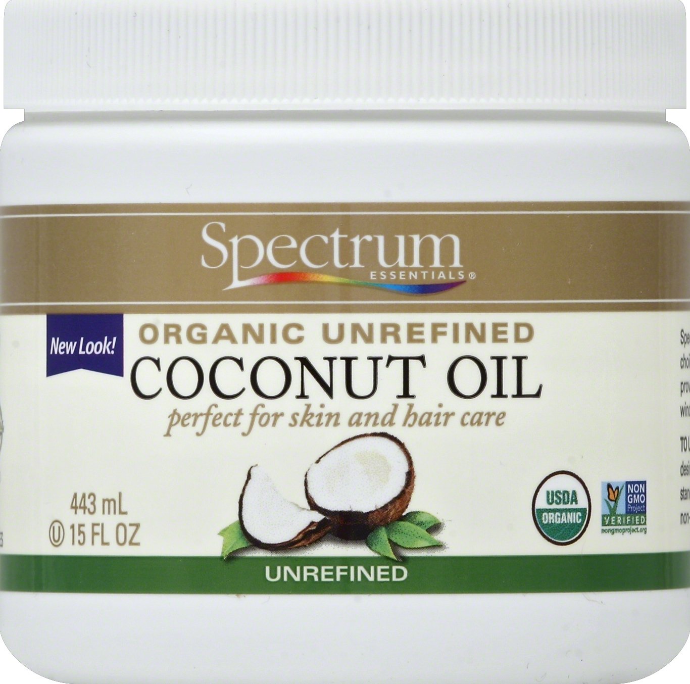 Unrefined Organic Coconut Oil, 15 Ounce I720