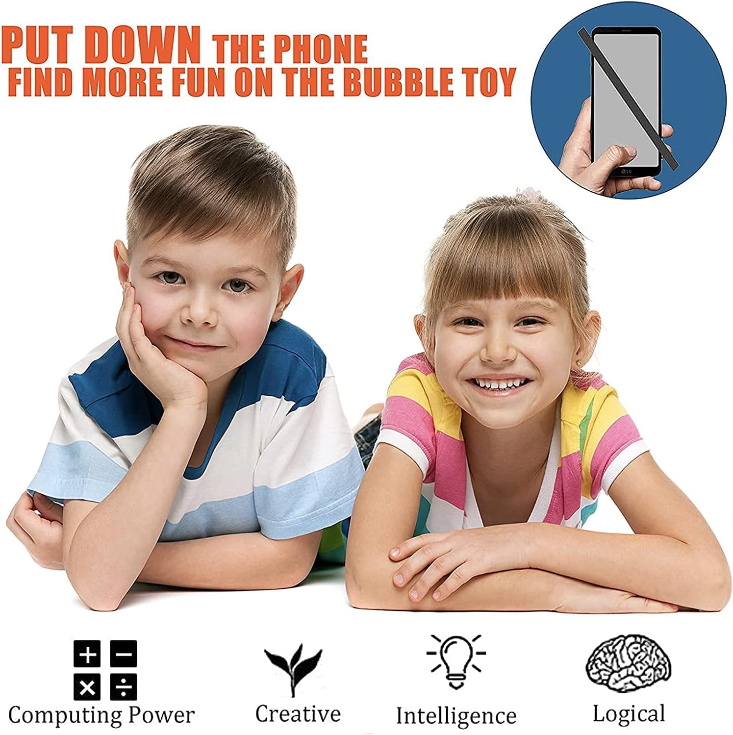 24 Packs Mini Pop Fidget Toy Keychain O5673