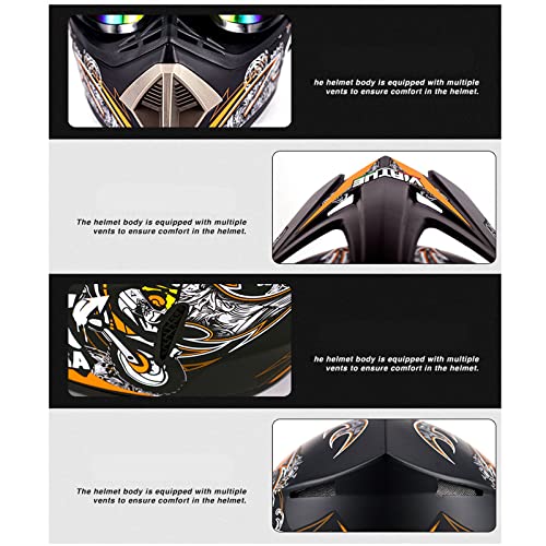 Bluetooth Dirt Bike Helmet Motocross Helmet DOT/ECE Approved K485