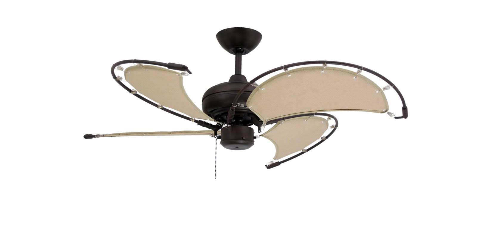 Oil Rubbed Bronze Ceiling Fan with Khaki Blades Z980516
