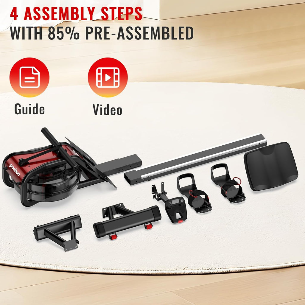 Magnetic Rower with LCD Monitor V124