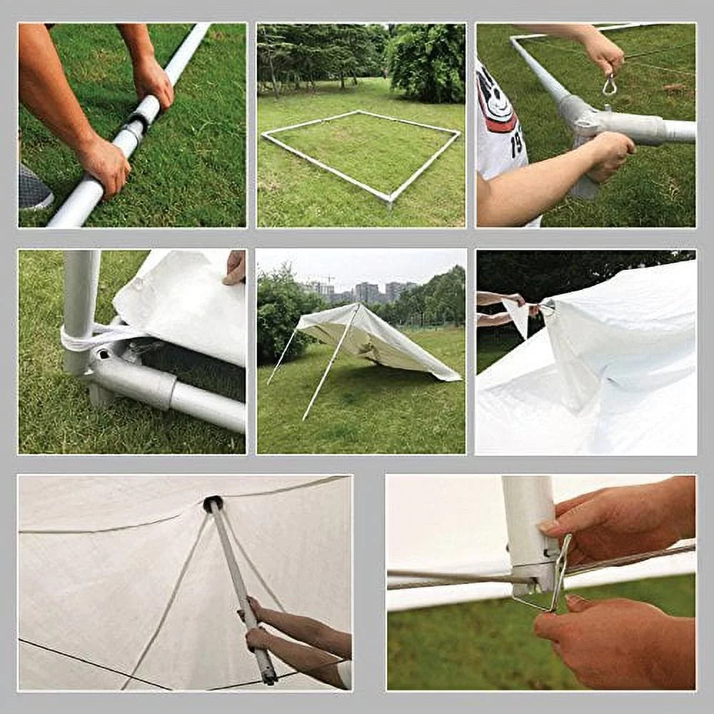 White 10x13 High Peak Canopy Tent A31167