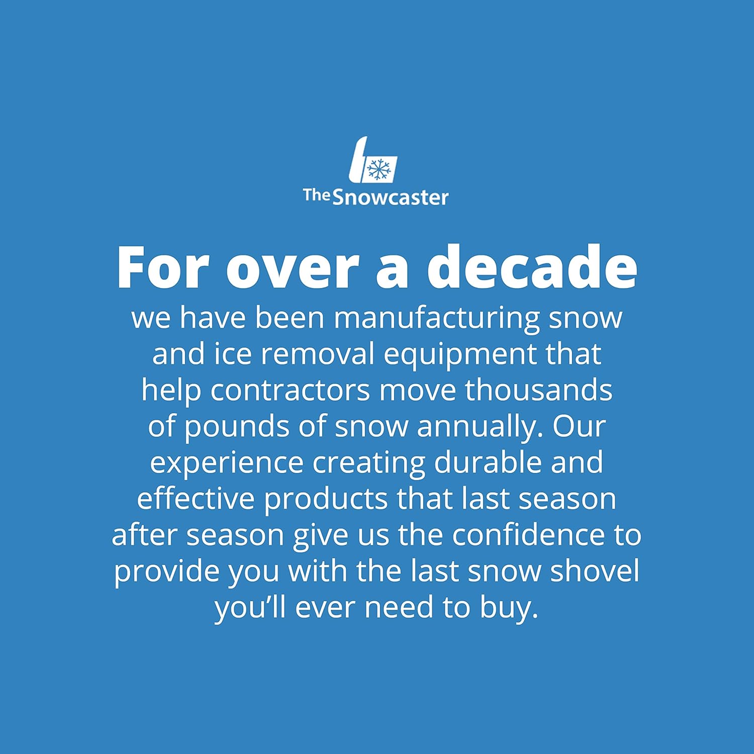 Blue Wheeled Snow Pusher Shovel L3957