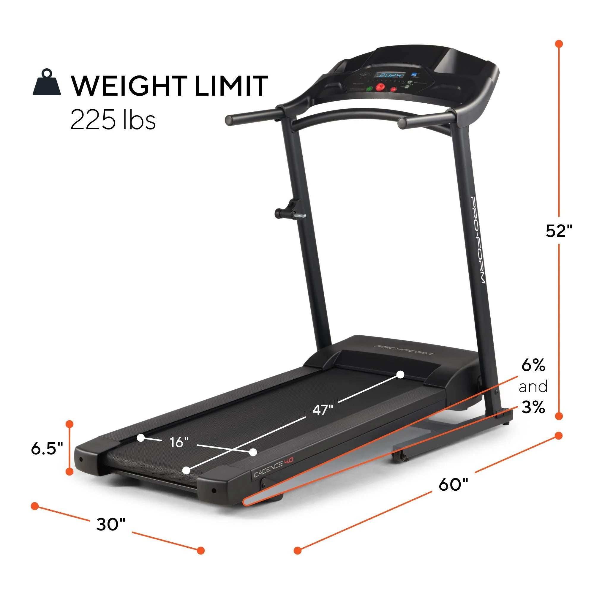 Treadmill with 5" Display D755173