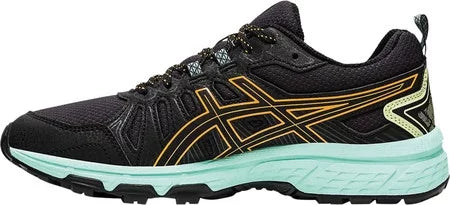 Women's Gel-Venture 7 Running Shoes 6 Wide Black/Orange Pop P909