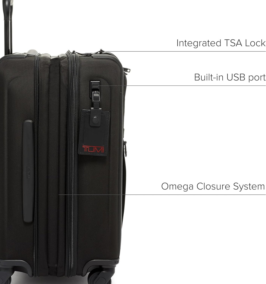 Black 4-Wheeled Carry-On Luggage I841