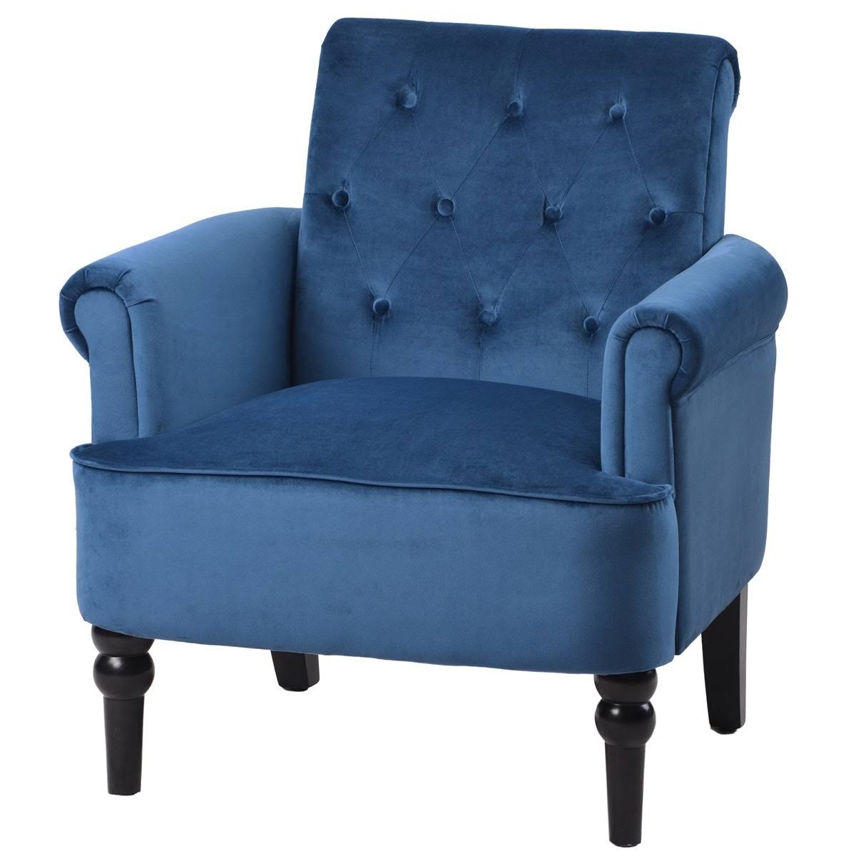 Rosewood Button Tufted Club Chair C55265