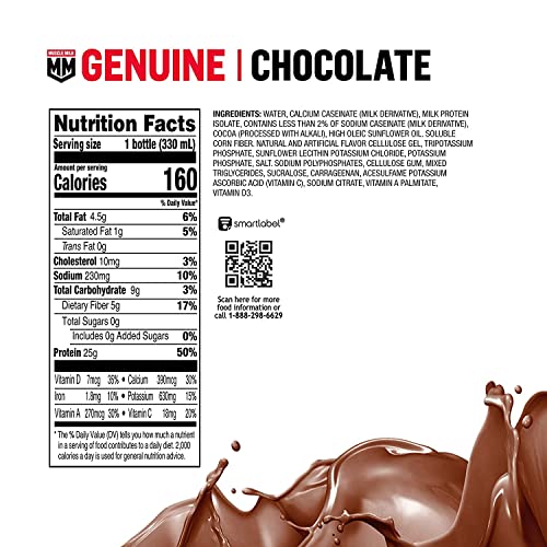 Vanilla Creme Protein Shake, 11.16 Fl Oz, 12 Pack, 25g Protein, Zero Sugar S99298