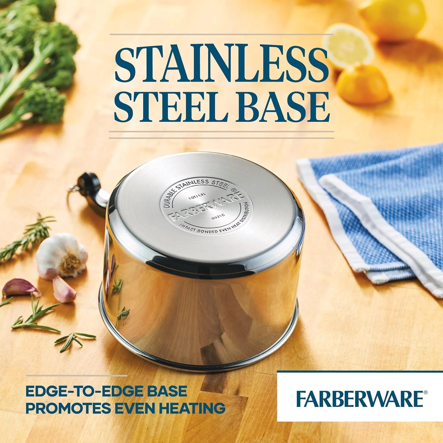 3 Quart Stainless Steel Sauce Pan with Lid X8044