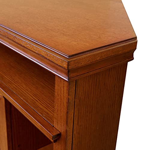 51" Corner Electric Fireplace TV Stand in Oak U62294