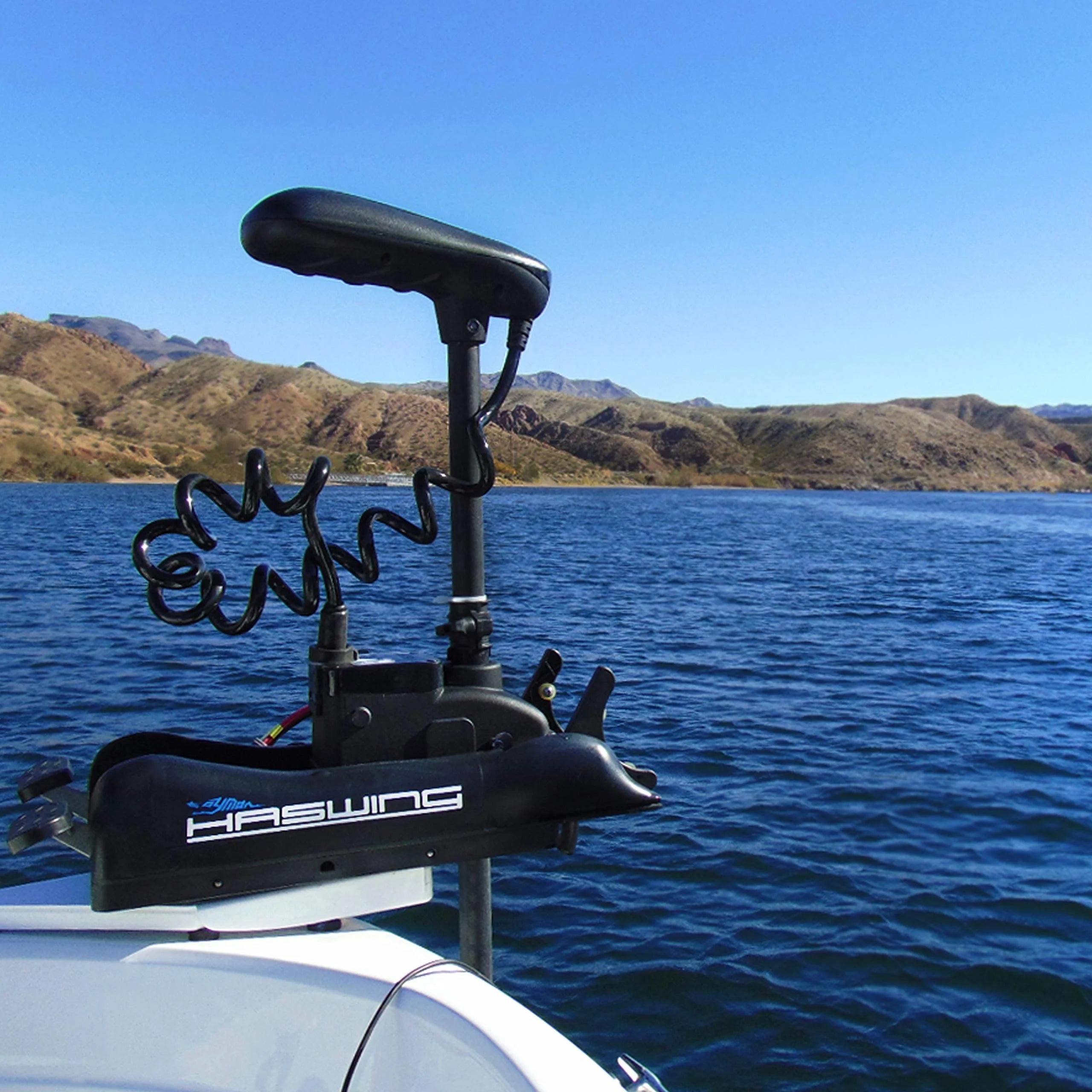 12V 55lbs 54" Shaft Electric Trolling Motor with Wireless Remote Control Q39533