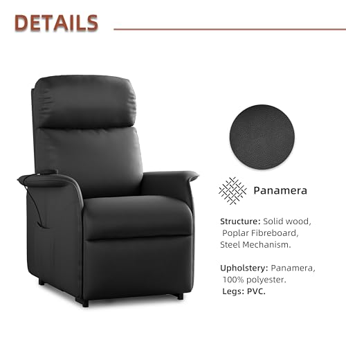 Black Electric Power Lift Recliner Chair with Massage and Heating V151841