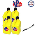 Yellow 5 Gallon Square Gas Can with Hose J438