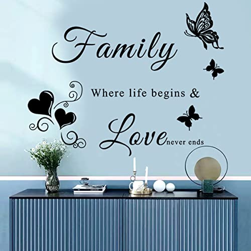 Inspirational Family Quote Vinyl Wall Decal D3149