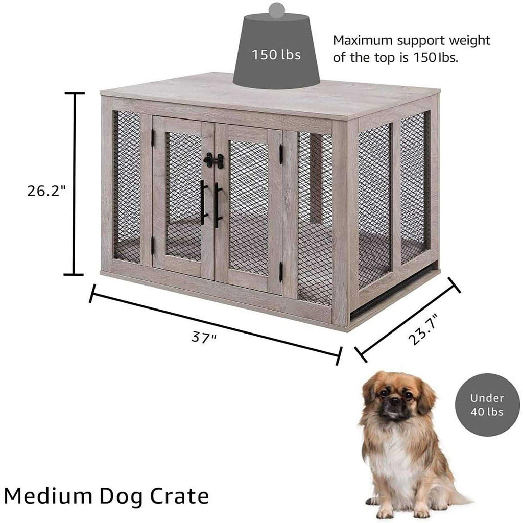 Dog Crate with Cushion and Tray P107