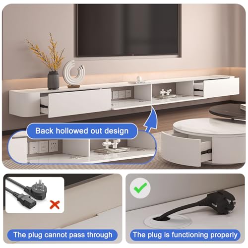 240CM Wall Mounted TV Stand with Storage M133