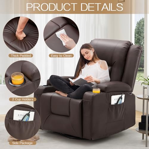 3 Pieces Black Leather Recliner Sofa Set T96392