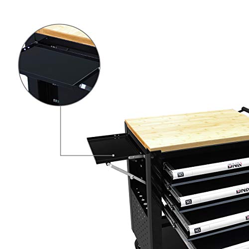 Black 4-Drawer Rolling Tool Cart W3478