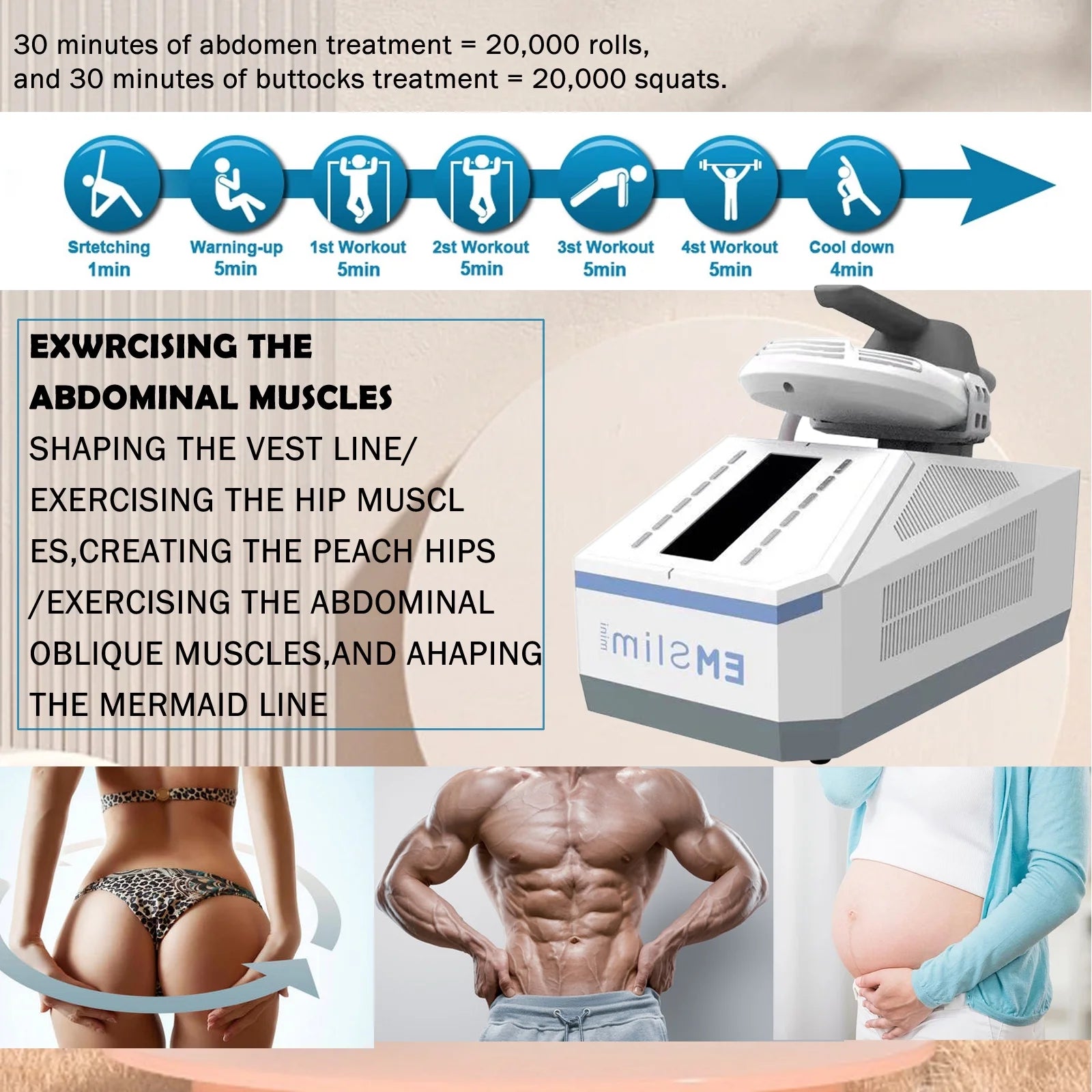 Muscle Stimulator and Slimming Equipment B416