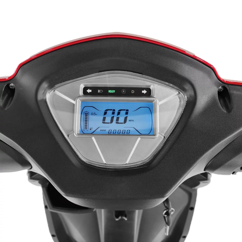 Red 3 Wheel Mobility Scooter, 300 lb. Weight Capacity O189768