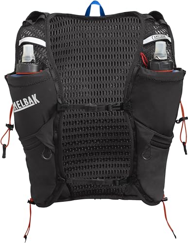 Black Large Racing Vest with Soft Flask Hydration B543