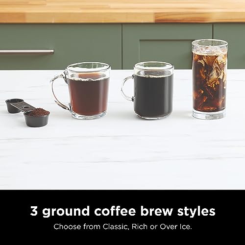 Black Espresso & Coffee Maker, 3 Brew Styles, Single-Serve, Nespresso Capsule Compatible, Built-in Frother B1783