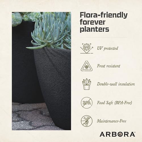 19" Whiskey Barrel Polyresin Planter with Textured Wood Finish Q2511