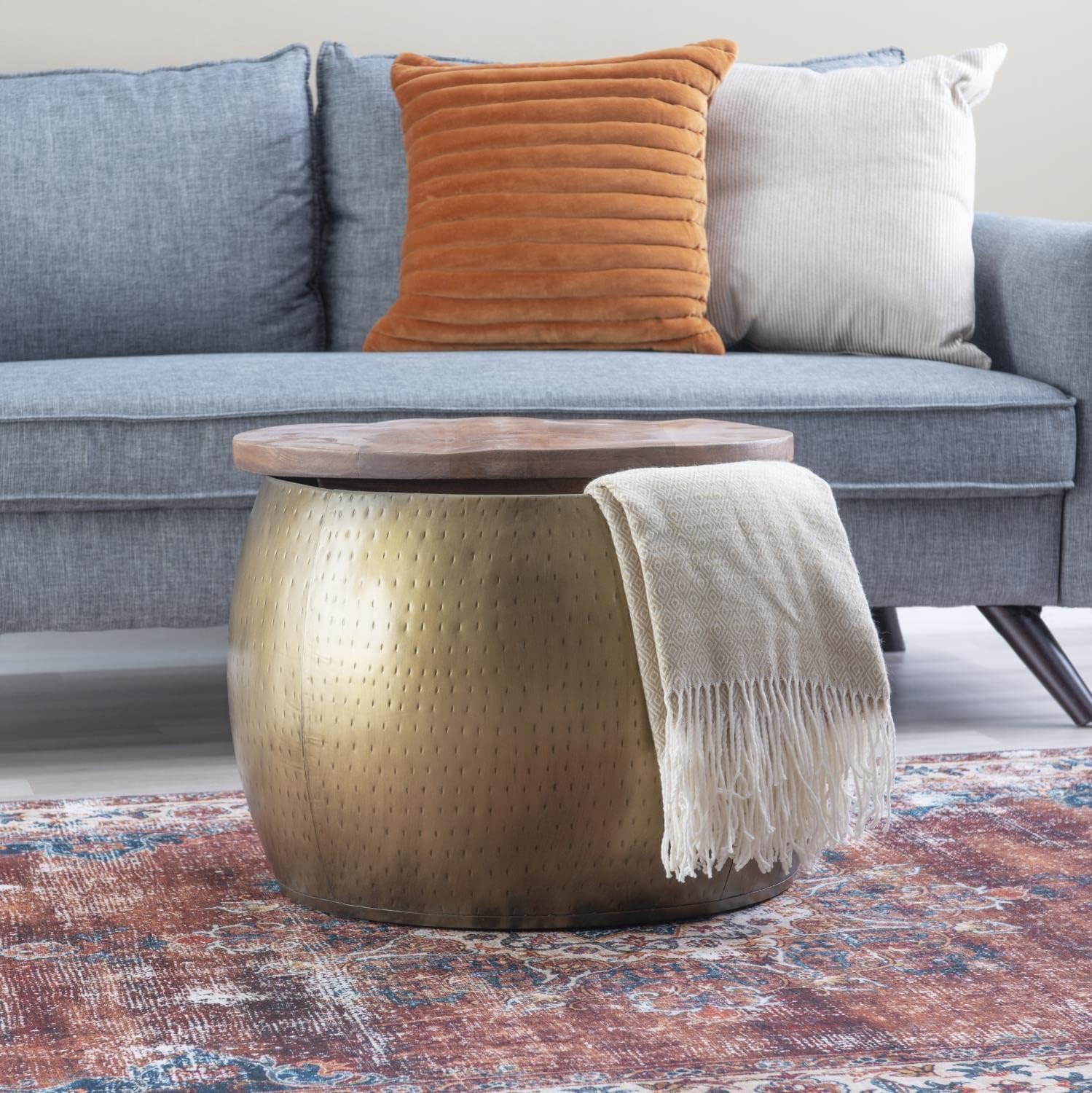 Gold Drum with Storage N951383