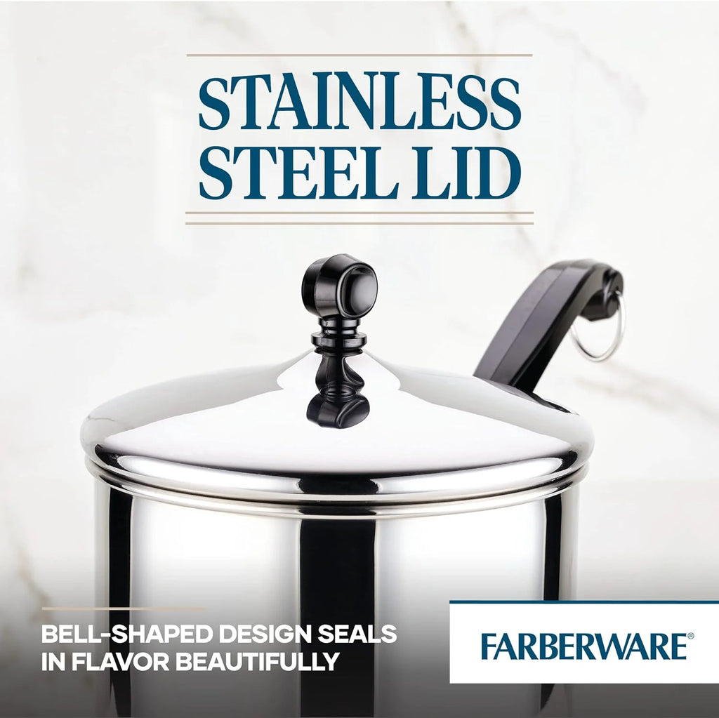 3 Quart Stainless Steel Sauce Pan with Lid X8044