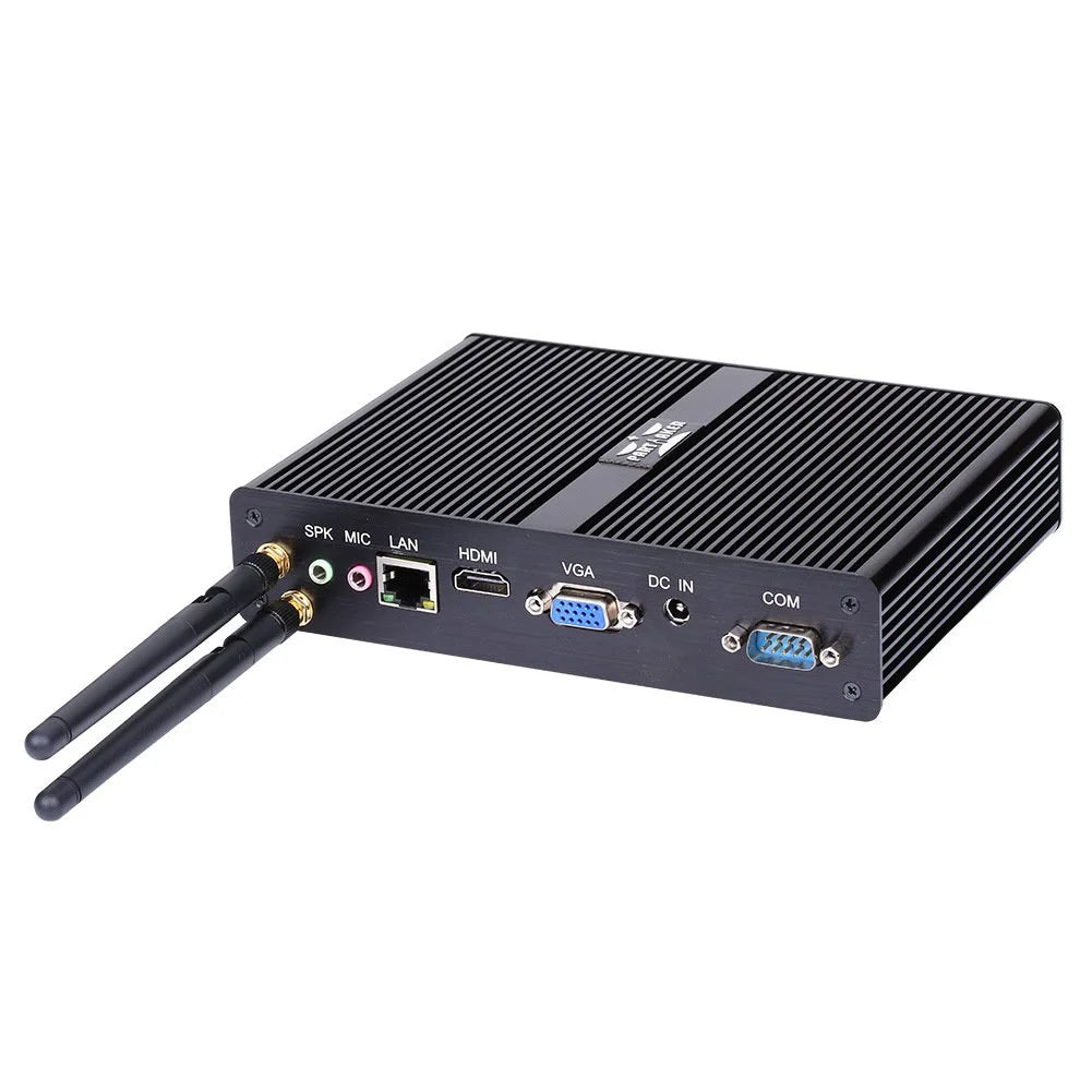 Black Fanless Mini PC with 8G RAM 512G SSD A3229