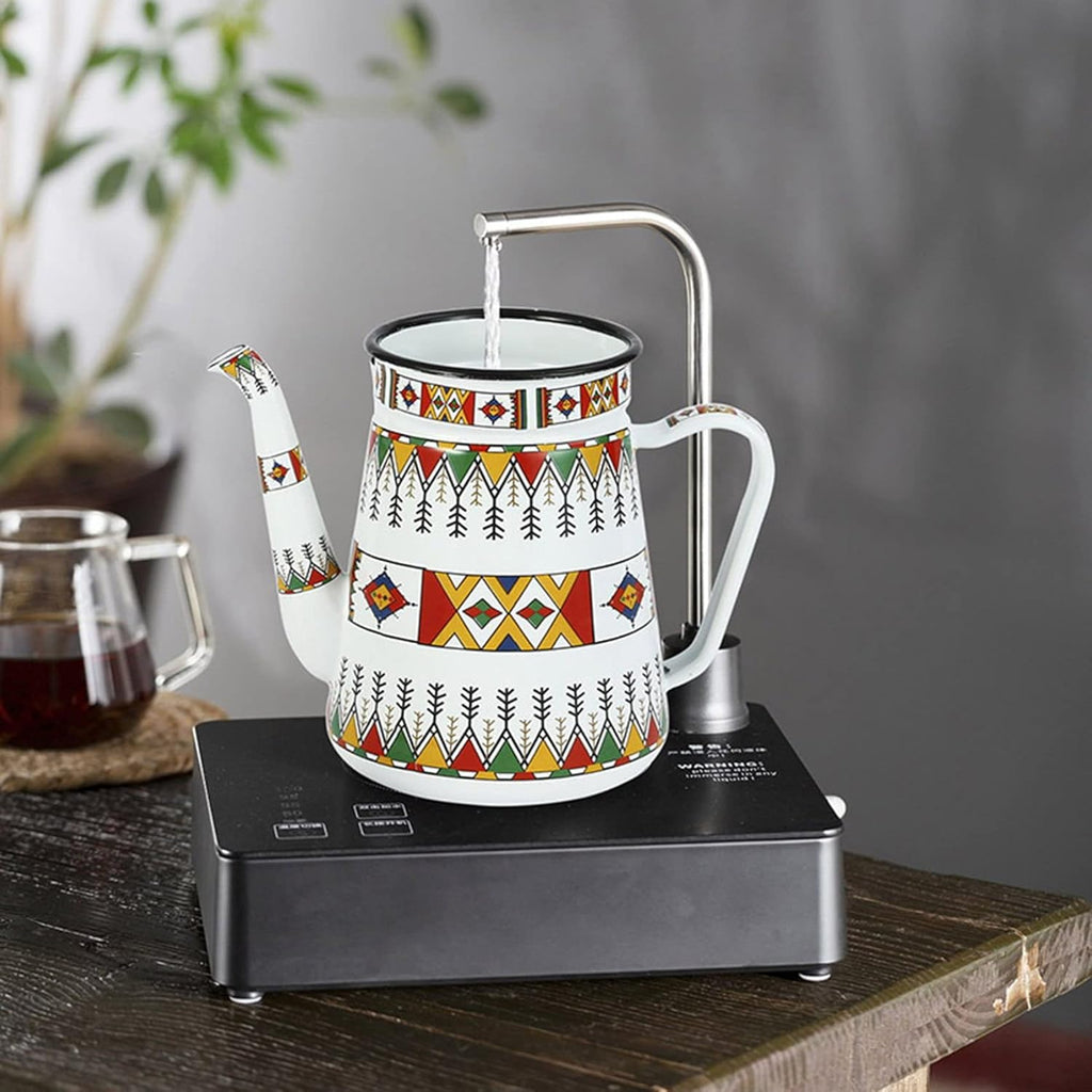 1.2L Enamel Coffee Pot Kettle Q6749