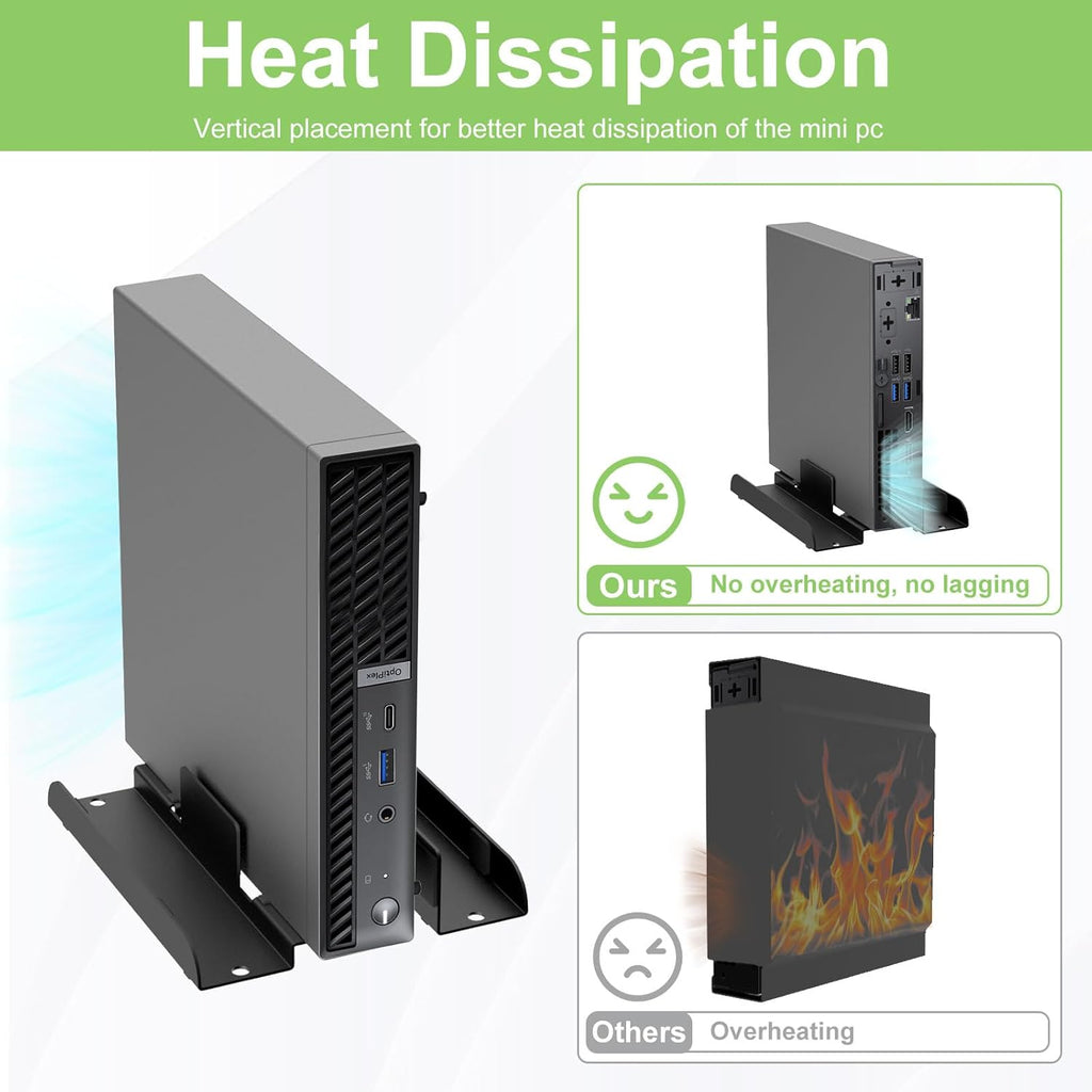 Adjustable Vertical Desk Stand for Mini PC T7914