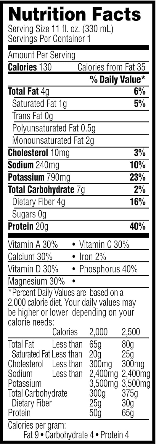 Chocolate 11 Fl Oz Pack of 4 Ready-to-Drink Supplement M272