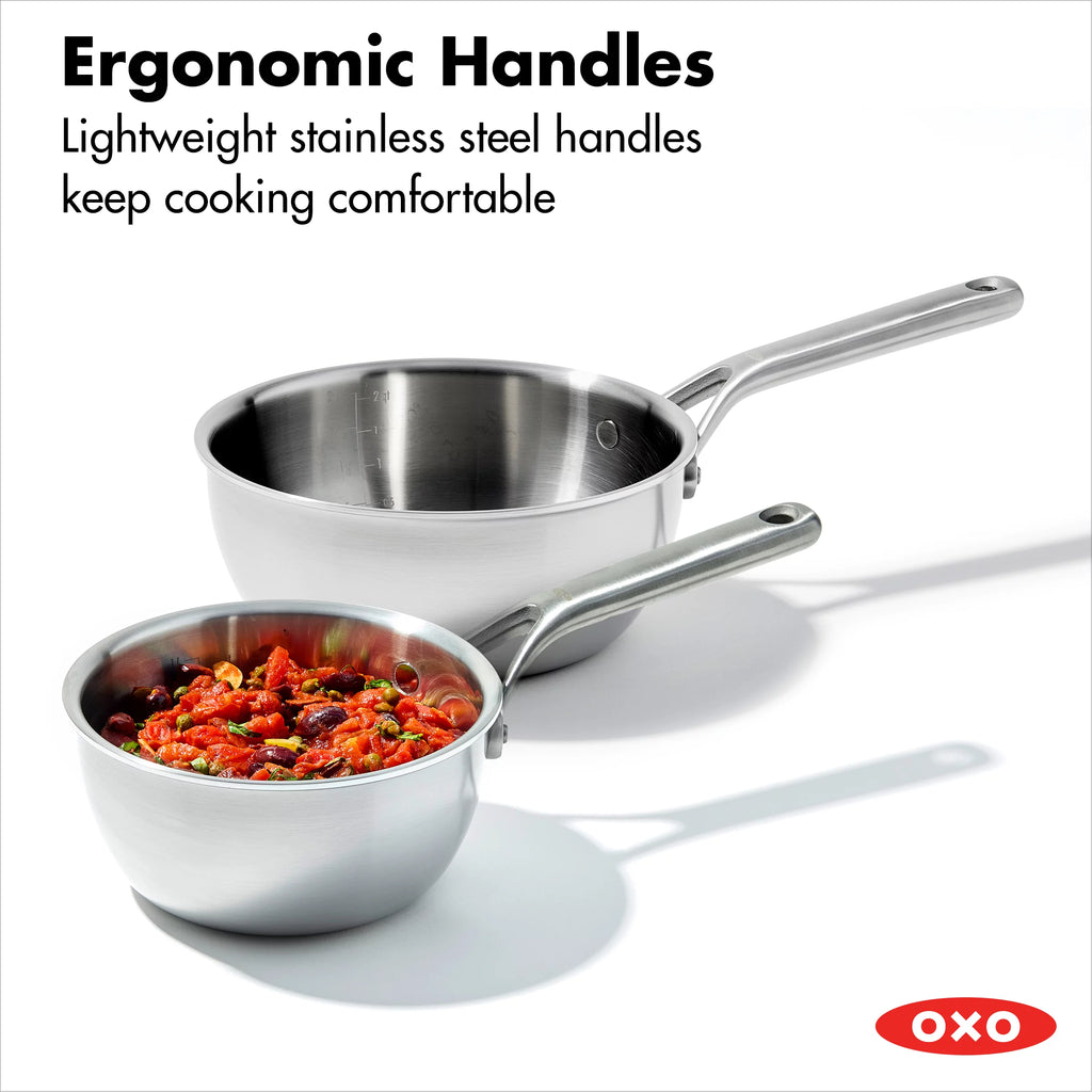 Tri-Ply Stainless Steel Chef's Pan Set V2429