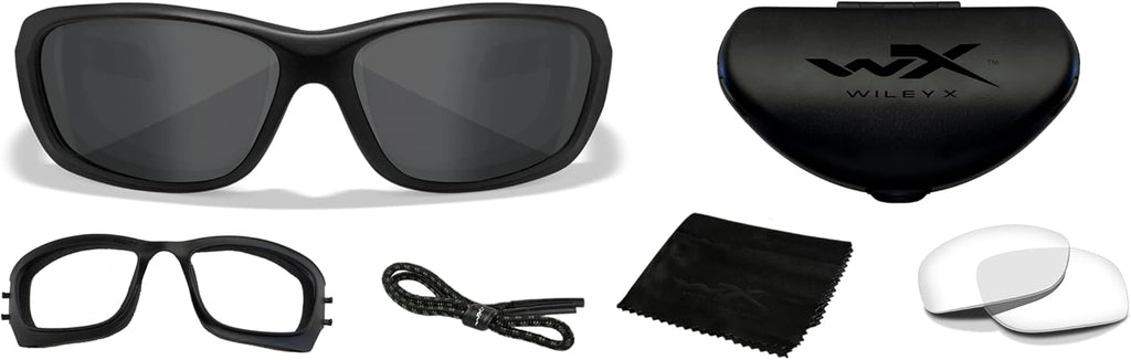 Matte Black Smoke Grey Tinted Lenses Safety Sunglasses K248