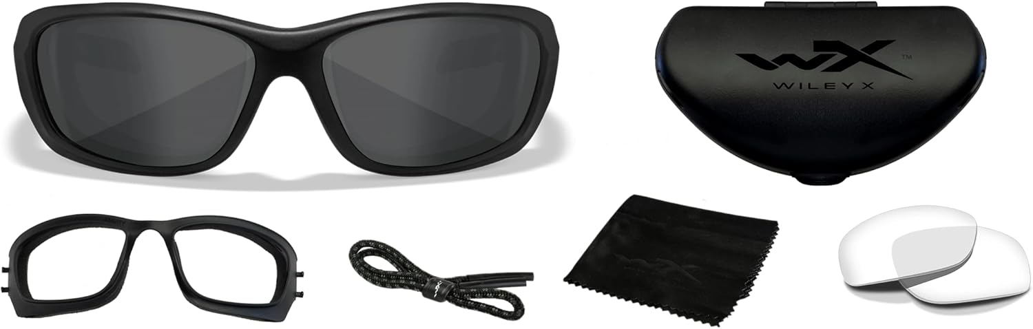 Matte Black Smoke Grey Tinted Lenses Safety Sunglasses K248