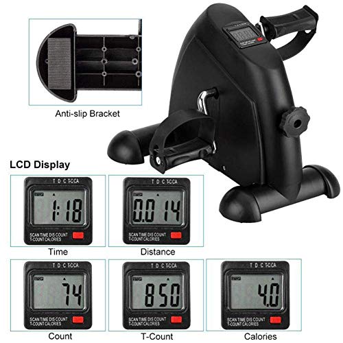 Mini Exercise Bike Stationary Pedal Cycle with LCD Monitor B9897